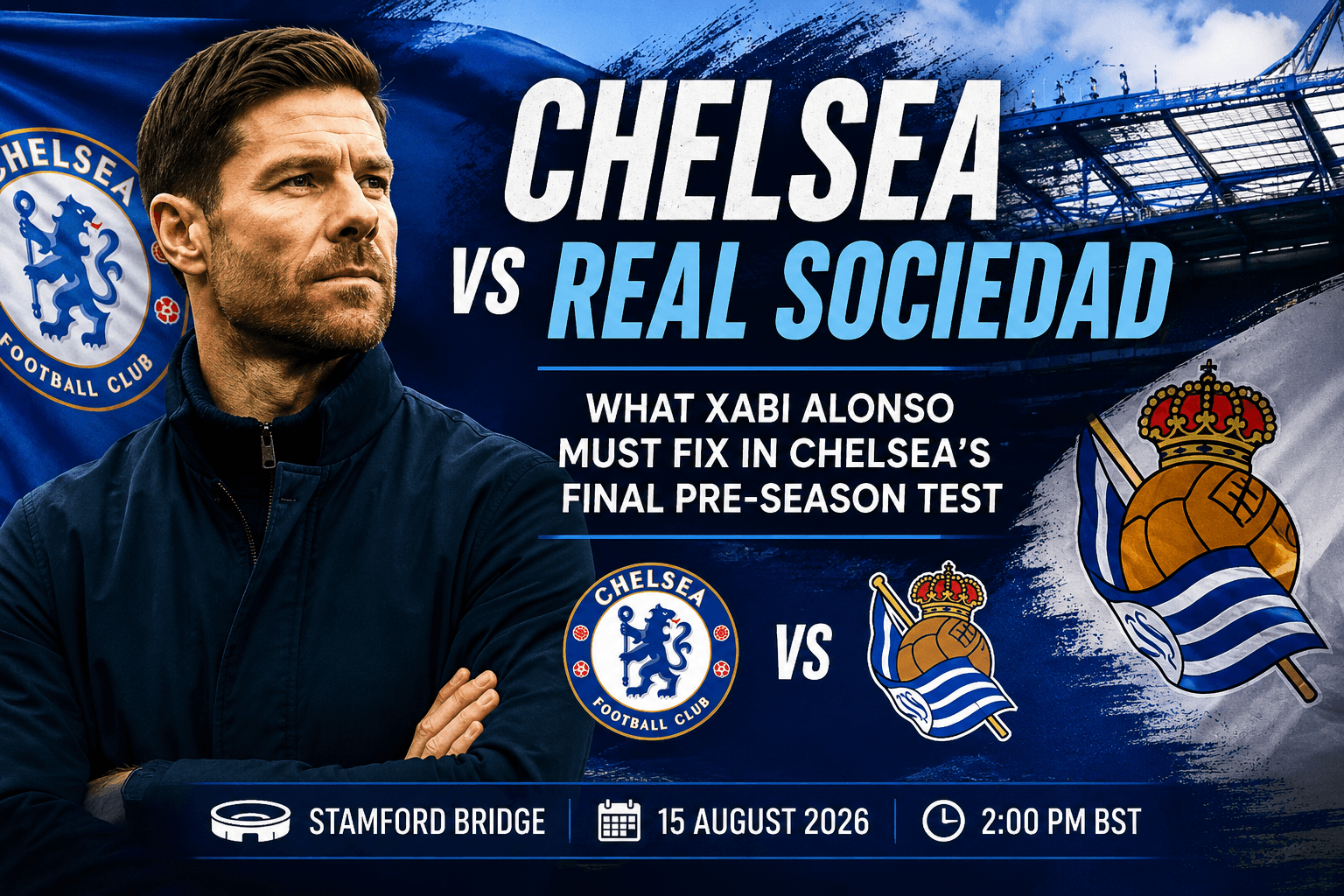 Chelsea vs Real Sociedad: 5 Things Xabi Alonso Must Fix Before the Premier League Begins